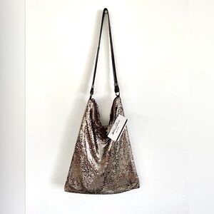 Whiting & Davis • Pewter • Mesh Hobo